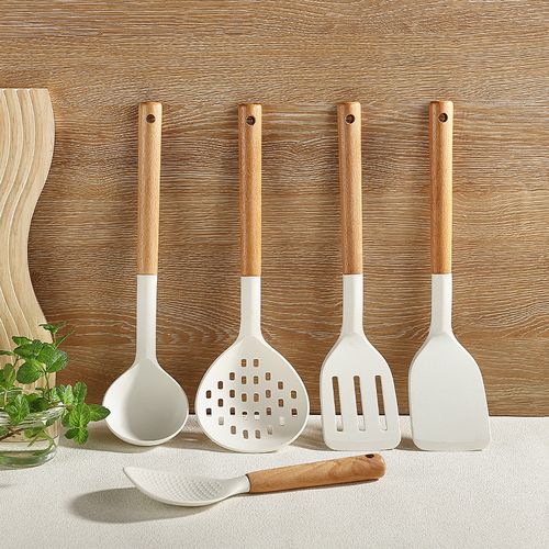 硅胶锅铲家用汤勺不粘锅专用炒菜铲子不伤锅食品级厨具烹饪煎漏勺